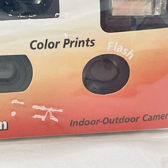 Single Use 35mm Indoor Outdoor Camera 27 Film Exposures Disposable Flash Button - Picture 3 of 8